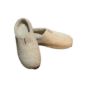 BOMBAS Women's Supportive Sunday Slippers Creamy White Size W 9